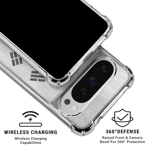 South Korean Flag Distressed Google Pixel 10 Pro Clear Case